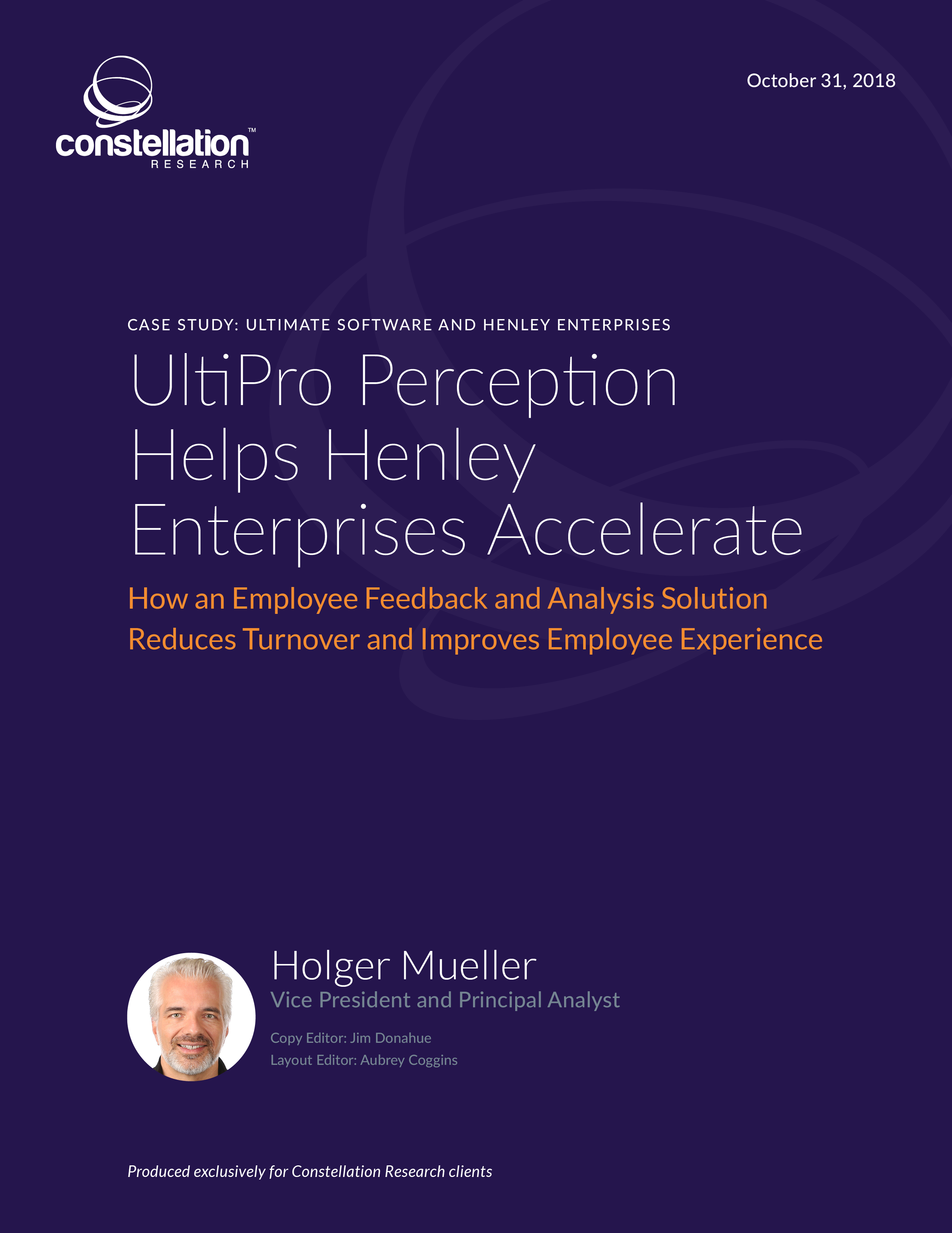Ultipro Perception Helps Henley Enterprises Accelerate